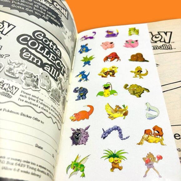 Vintage Pokémon Golden Books 1999 Sticker Series Activity Books 2 & 3. READ! - Picture 4 of 12
